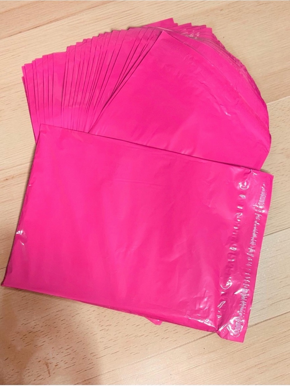 50 qty | 13in x10in Eco-Friendly in Solid Pink | Poly Mailers for Shipping